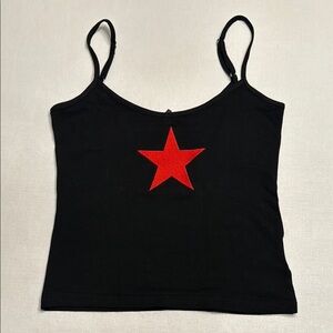 NWT EDIKTED Starring Cotton Graphic Crop Camisole